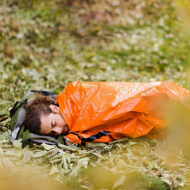Núdzový outdoorový kempovací termálny spací vak