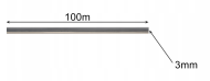 Zosilnená žacia struna do kosačky 3 mm, 100m