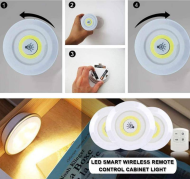 3x LED Bezdrôtové svetlo na diaľkové ovládanie