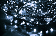 Vianočné osvetlenie vonkajšie / vnútorný 100 LED studená biela - 220V - 10,1m