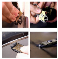20v1 Multifunkčná kľúčenka na prežitie s karabinou, otvárač, skrutkovač, kľúče, nôž, pilník, mierka