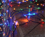 Vianočné osvetlenie vonkajšie / vnútorné 10 m - 100 LED farebné L11361