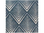 Dekoračná obliečka na vankúš, geometrické vzory, 40 x 40 cm, modrý