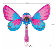 Kúzelná palička s mydlovými bublinami, bublifuk Butterfly Kruzzel 21161