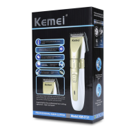 Kemei KM-0721 Bezdrôtový nabíjateľný zastrihávač vlasov a fúzov