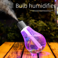 Aróma difuzér, zvlhčovač vzduchu s LED osvetlením v tvare žiarovky
