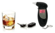 Digitálny LCD alkohol tester - merací prístroj alkoholu + náustky