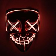 Desivá svietiace maska - červená