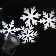 Vodotesný LED snehový projektor, vianočné vločky