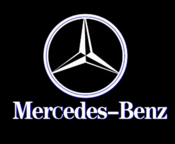 LED projektor logá značky automobilky - 2 ks (Mercedes)