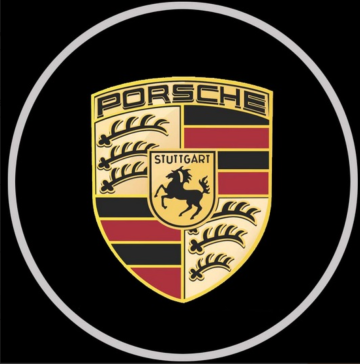 LED projektor logá značky automobilky - 2 ks (Porsche)